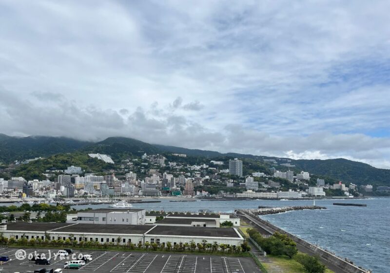 熱海後楽園ホテル新館オーシャンビュールームからの景色