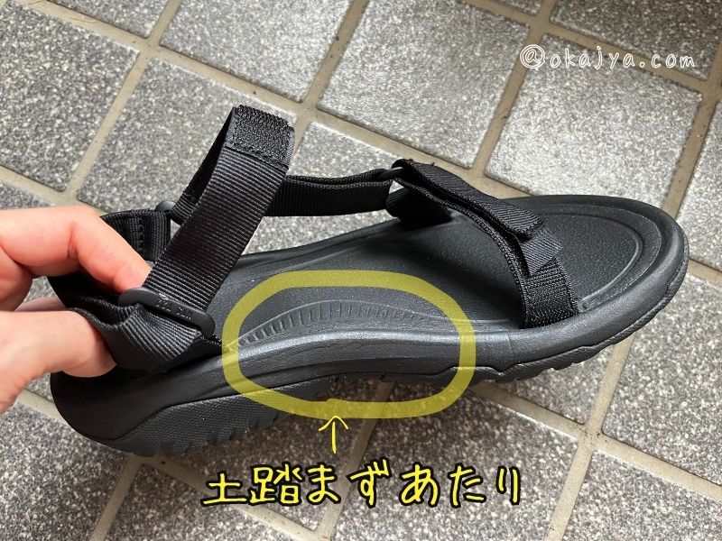 teva 販売 サンダル かぶる